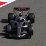 Version B of the Audi R26 car with unique sidepods