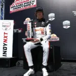Tymek Kucharczyk third in the Indy NXT series in the 2026 season