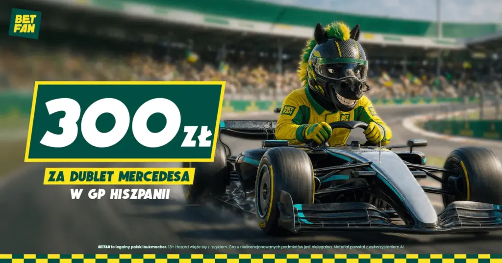 Mega promotion! 300 PLN for a Mercedes double in the Spanish GP!